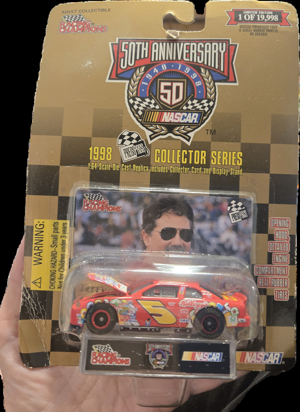 Terry Labonte #5 Kellogg's 50th Anniversary 1:64 Racing Champions Sealed